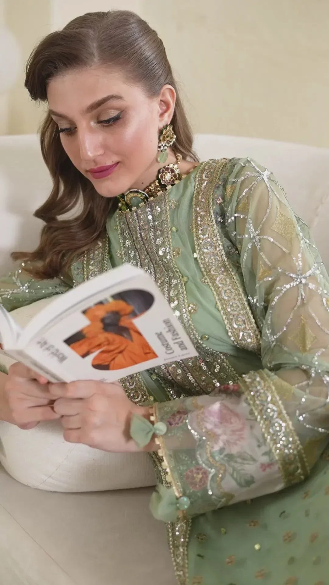 IZNIK Chinon Vol-02 Embroidered Net 3Pc Suit CC-41 - Aqsa Fabrics