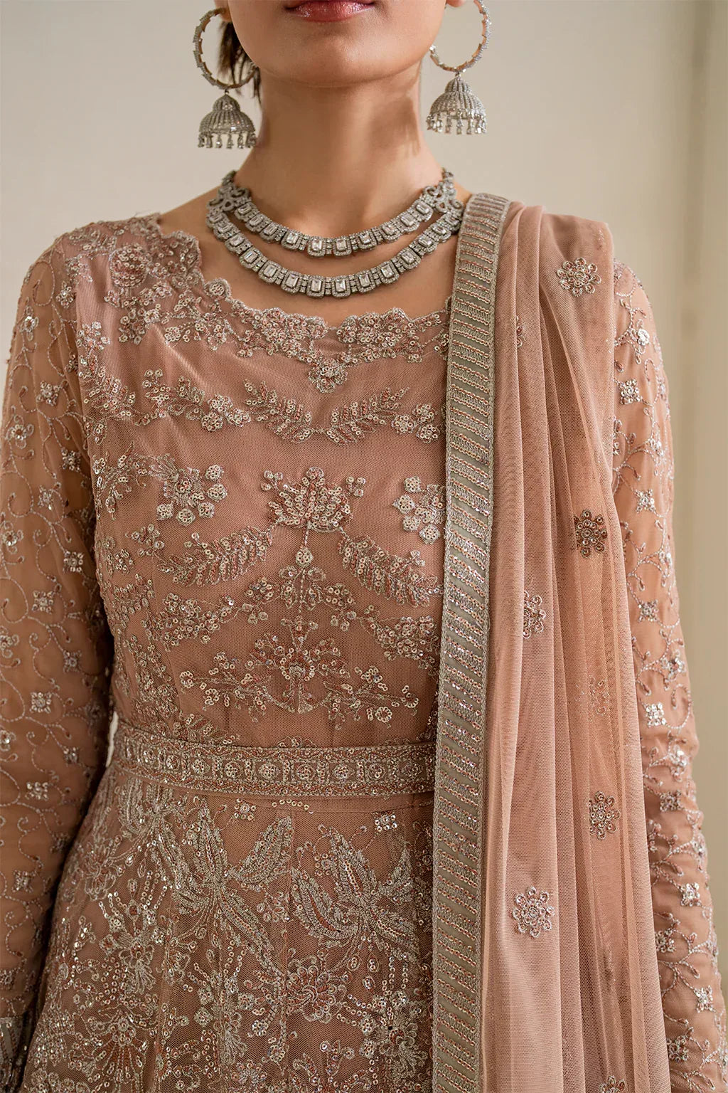 IZNIK Chinon Vol-02 Embroidered Net 3Pc Suit CC-43 - Aqsa Fabrics