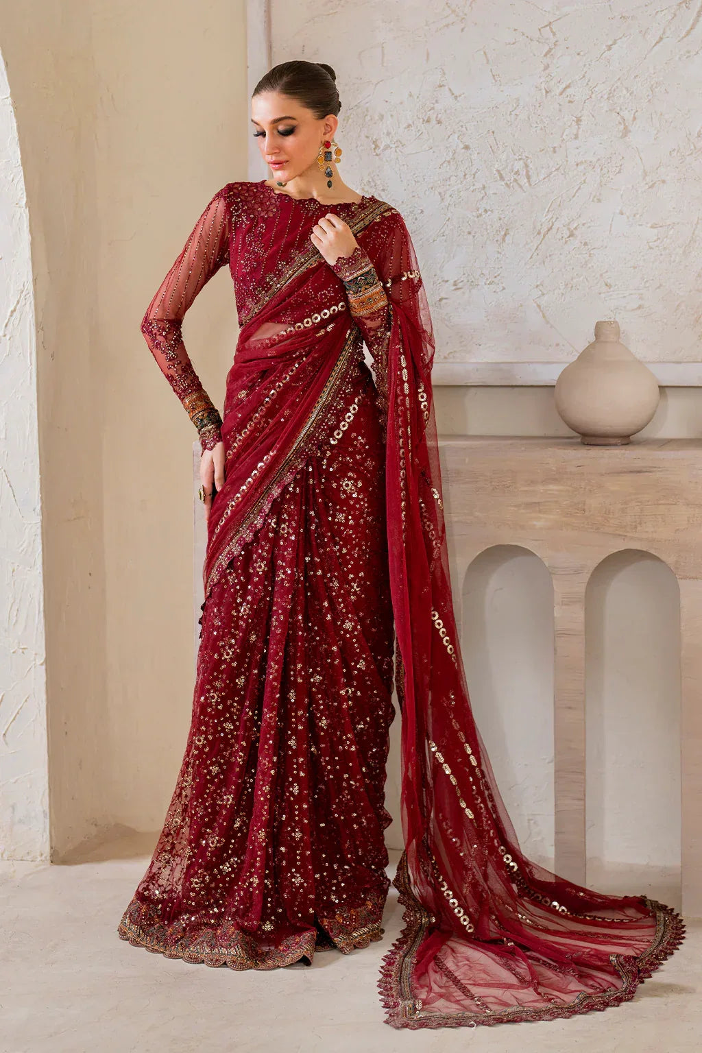 IZNIK Chinon Vol-02 Embroidered Net 3Pc Suit CC-49 - Aqsa Fabrics