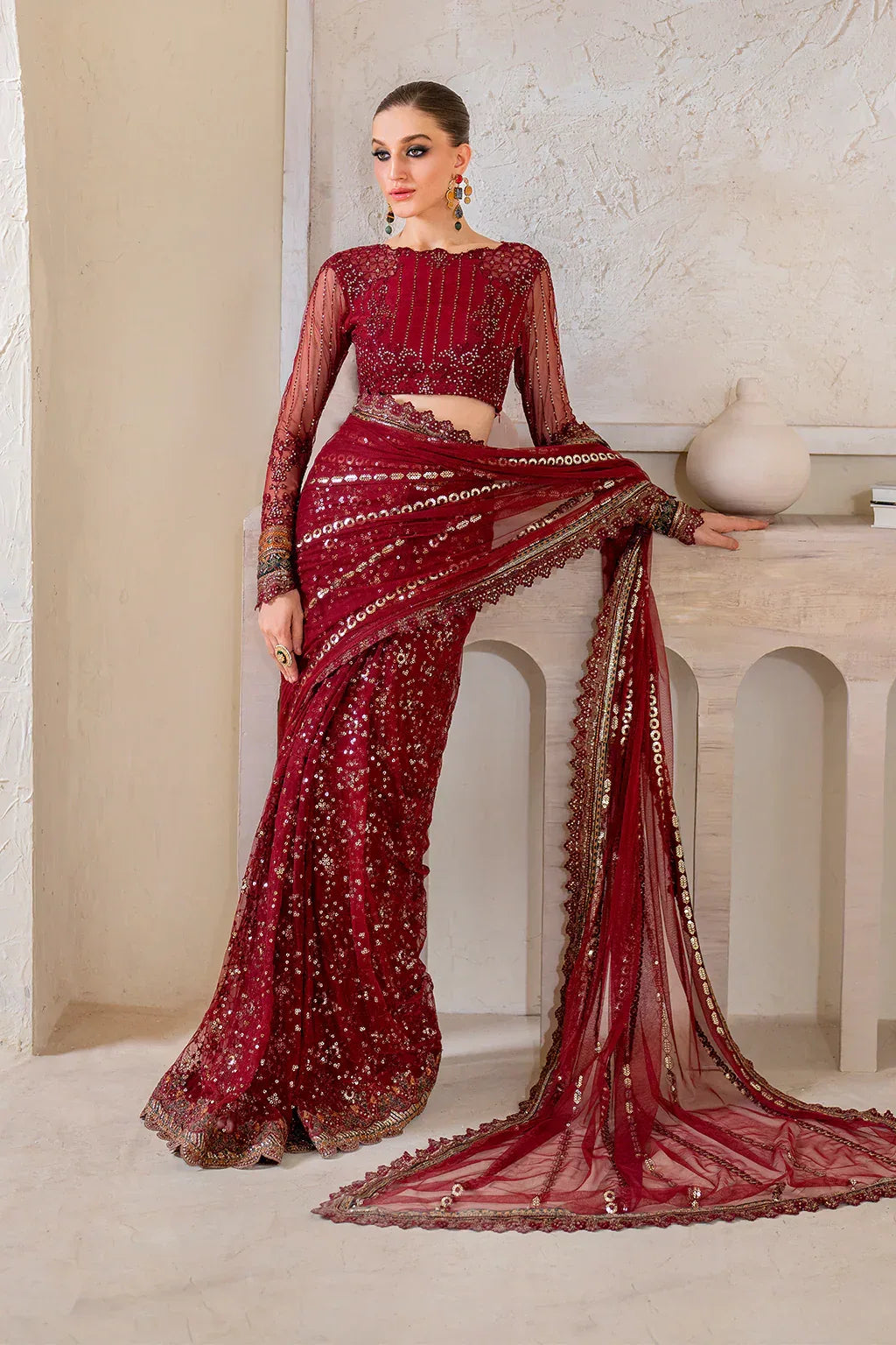 IZNIK Chinon Vol-02 Embroidered Net 3Pc Suit CC-49 - Aqsa Fabrics