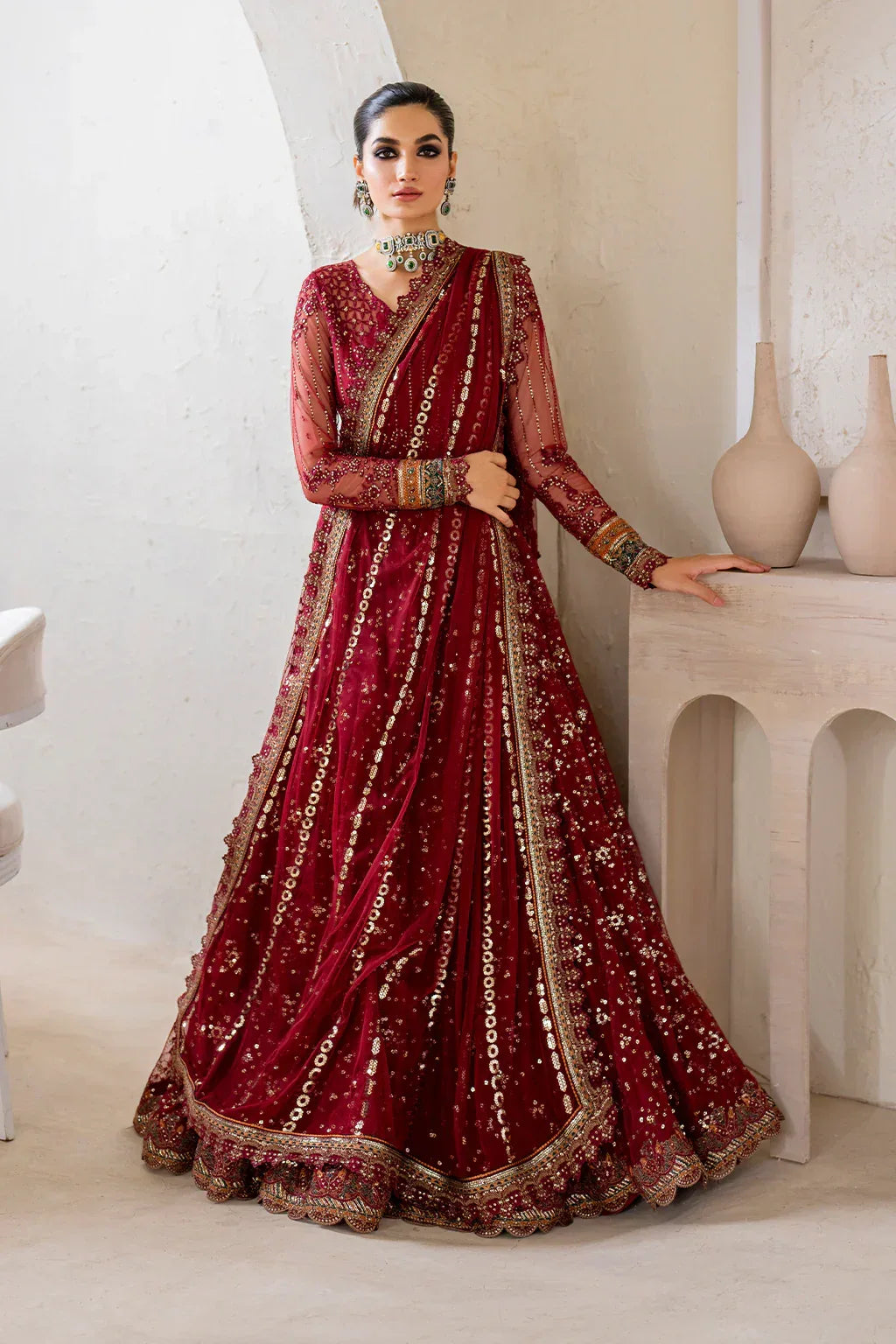 IZNIK Chinon Vol-02 Embroidered Net 3Pc Suit CC-49 - Aqsa Fabrics