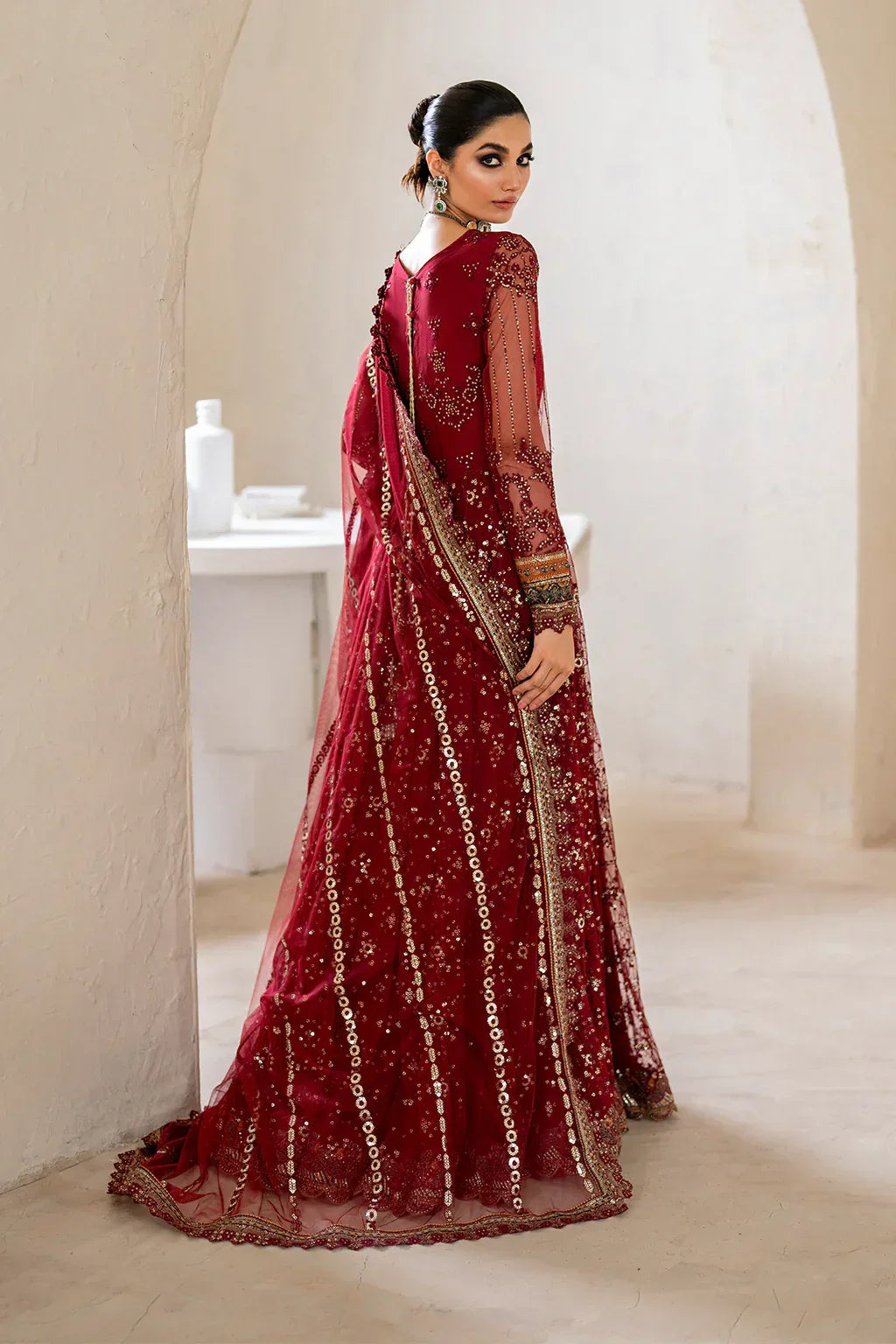 IZNIK Chinon Vol-02 Embroidered Net 3Pc Suit CC-49 - Aqsa Fabrics