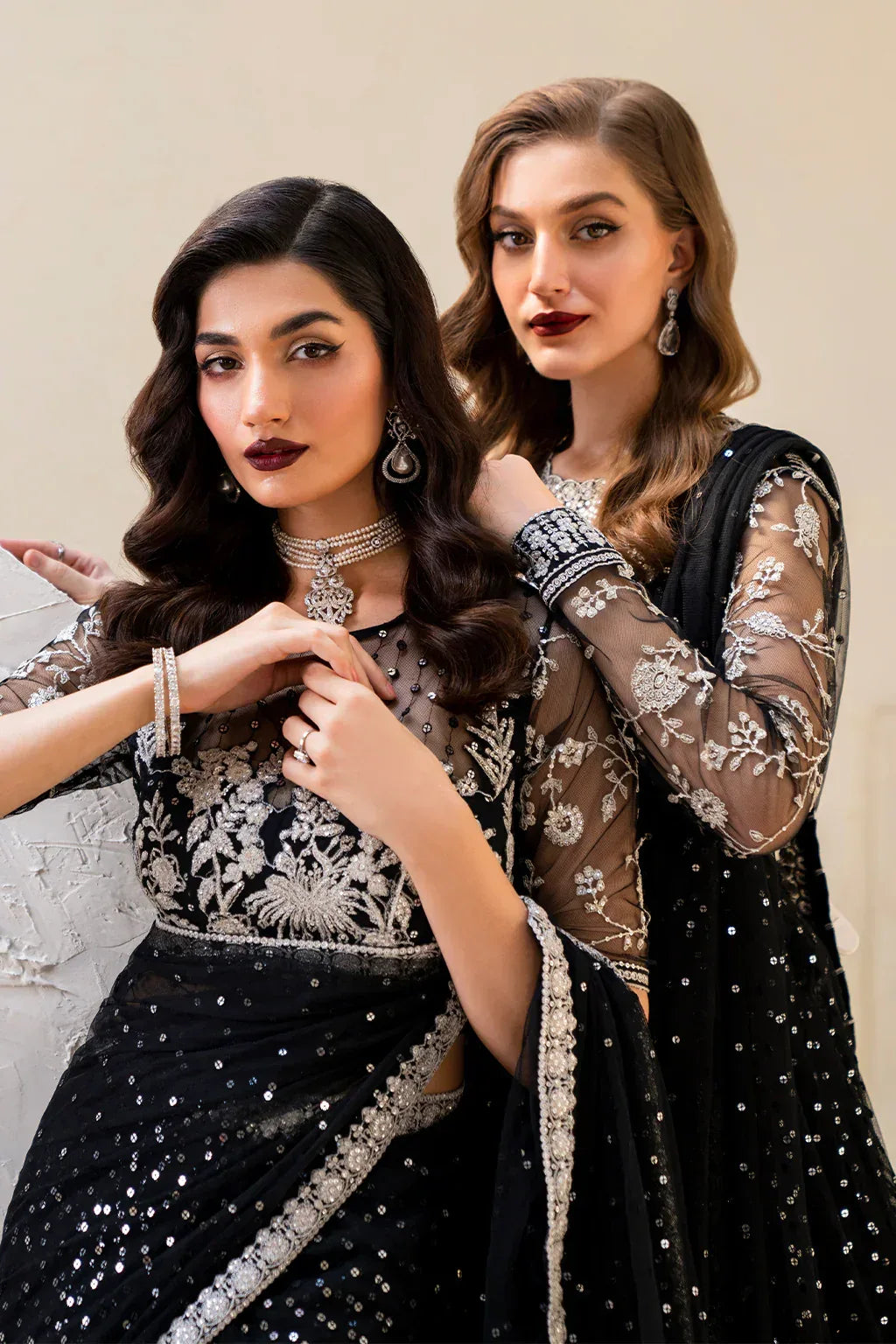 IZNIK Chinon Vol-02 Embroidered Net 3Pc Suit CC-50 - Aqsa Fabrics