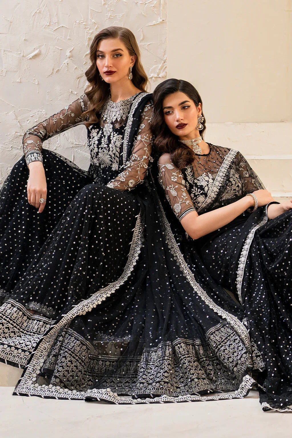 IZNIK Chinon Vol-02 Embroidered Net 3Pc Suit CC-50 - Aqsa Fabrics