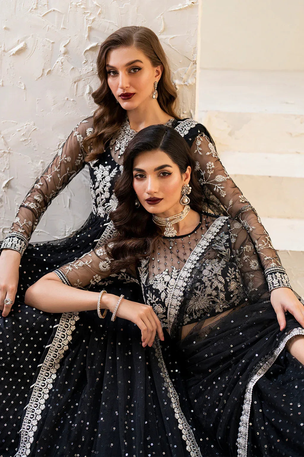 IZNIK Chinon Vol-02 Embroidered Net 3Pc Suit CC-50 - Aqsa Fabrics