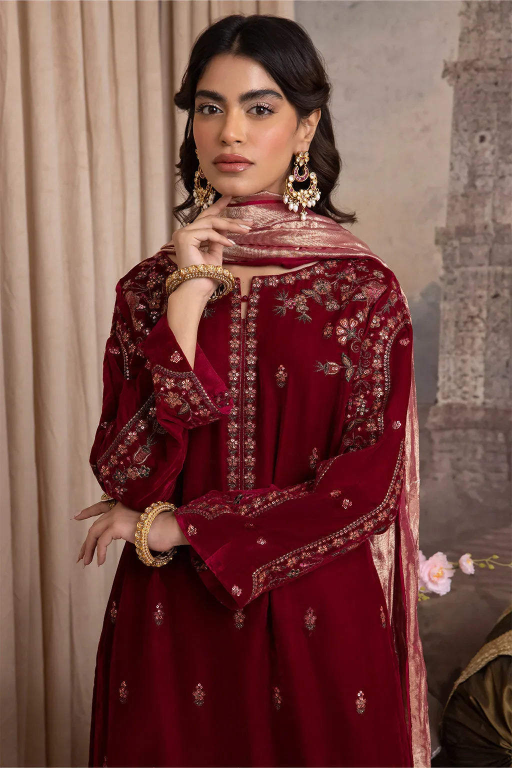 IZNIK | IV-27 HARF - Aqsa Fabrics