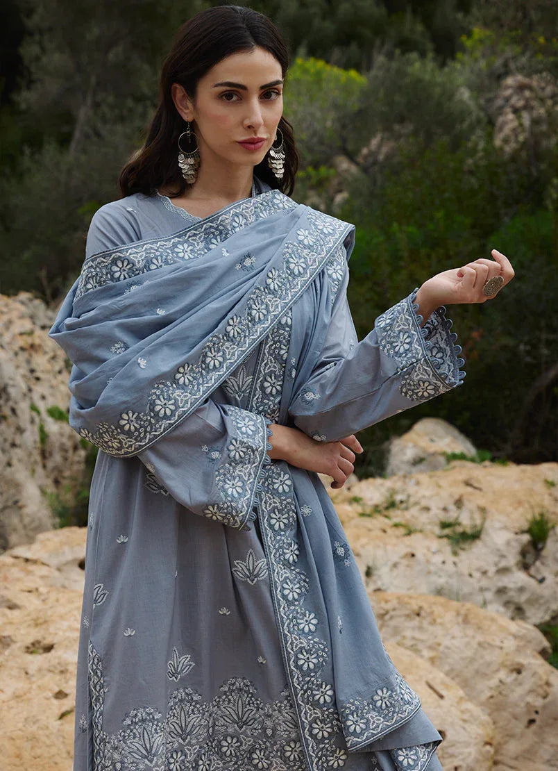Image | Lawnkari 25 | Defne - Aqsa Fabrics