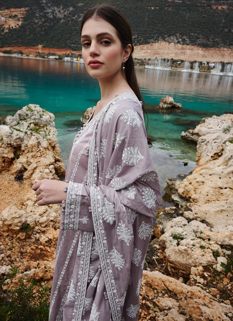 Image | Lawnkari 25 | Hazel - Aqsa Fabrics