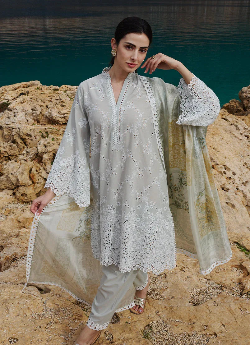 Image | Lawnkari 25 | Melek - Aqsa Fabrics