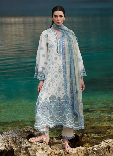 Image | Lawnkari 25 | Mila - Aqsa Fabrics