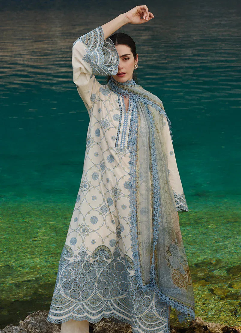 Image | Lawnkari 25 | Mila - Aqsa Fabrics