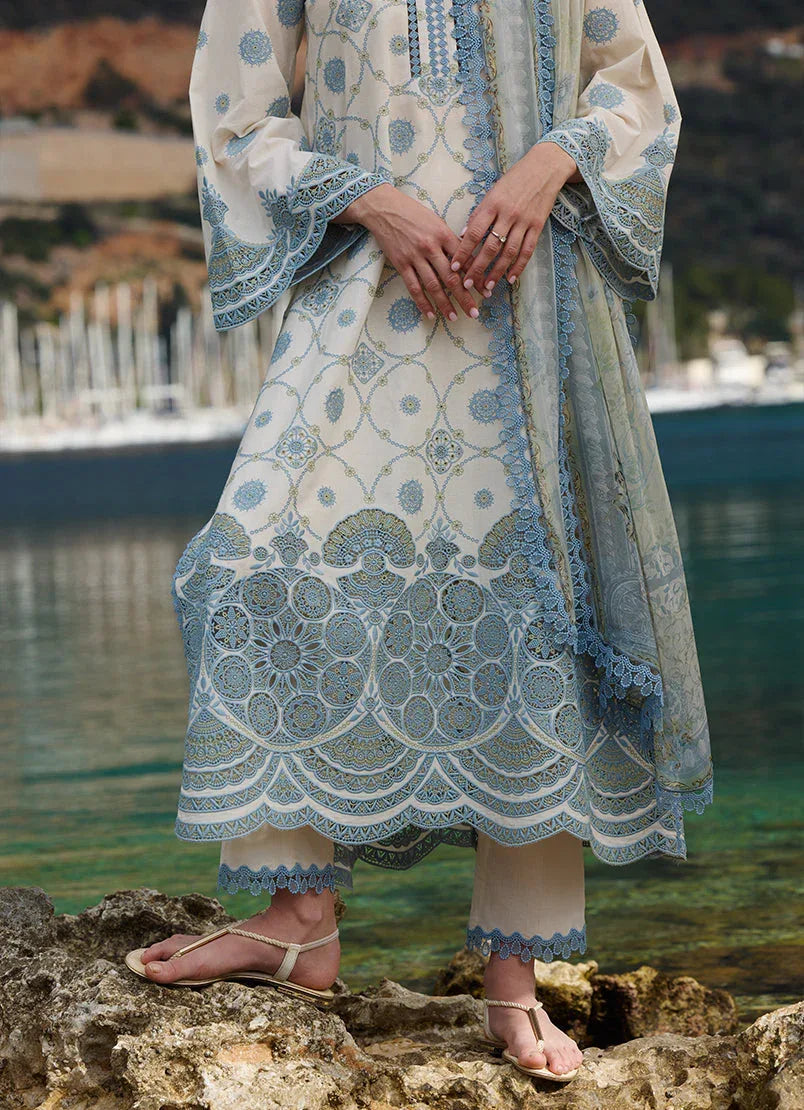 Image | Lawnkari 25 | Mila - Aqsa Fabrics