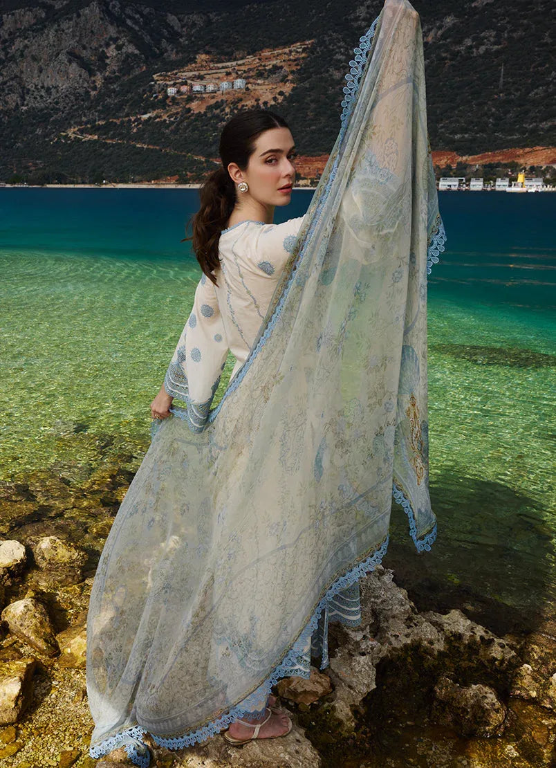 Image | Lawnkari 25 | Mila - Aqsa Fabrics