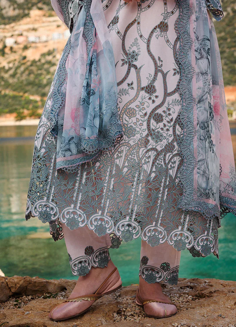 Image | Lawnkari 25 | Nehir - Aqsa Fabrics
