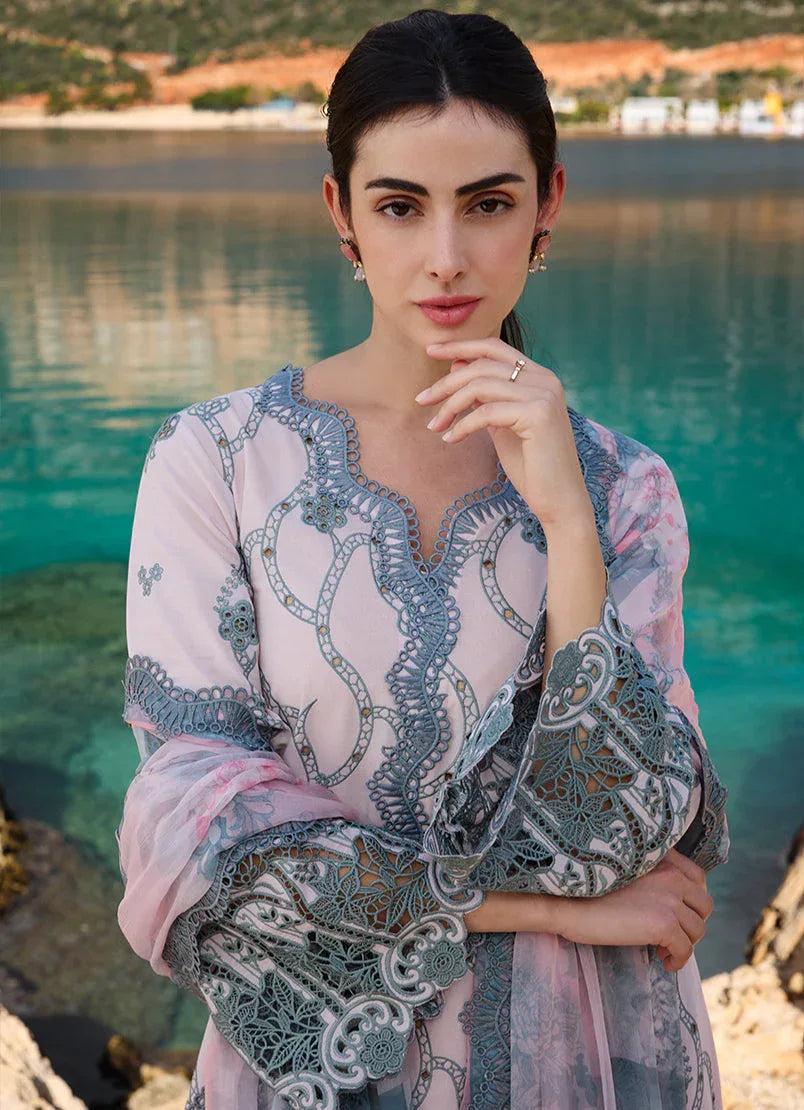 Image | Lawnkari 25 | Nehir - Aqsa Fabrics