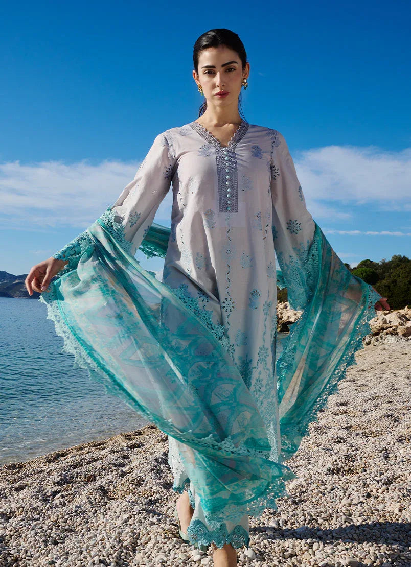 Image | Lawnkari 25 | Rim - Aqsa Fabrics