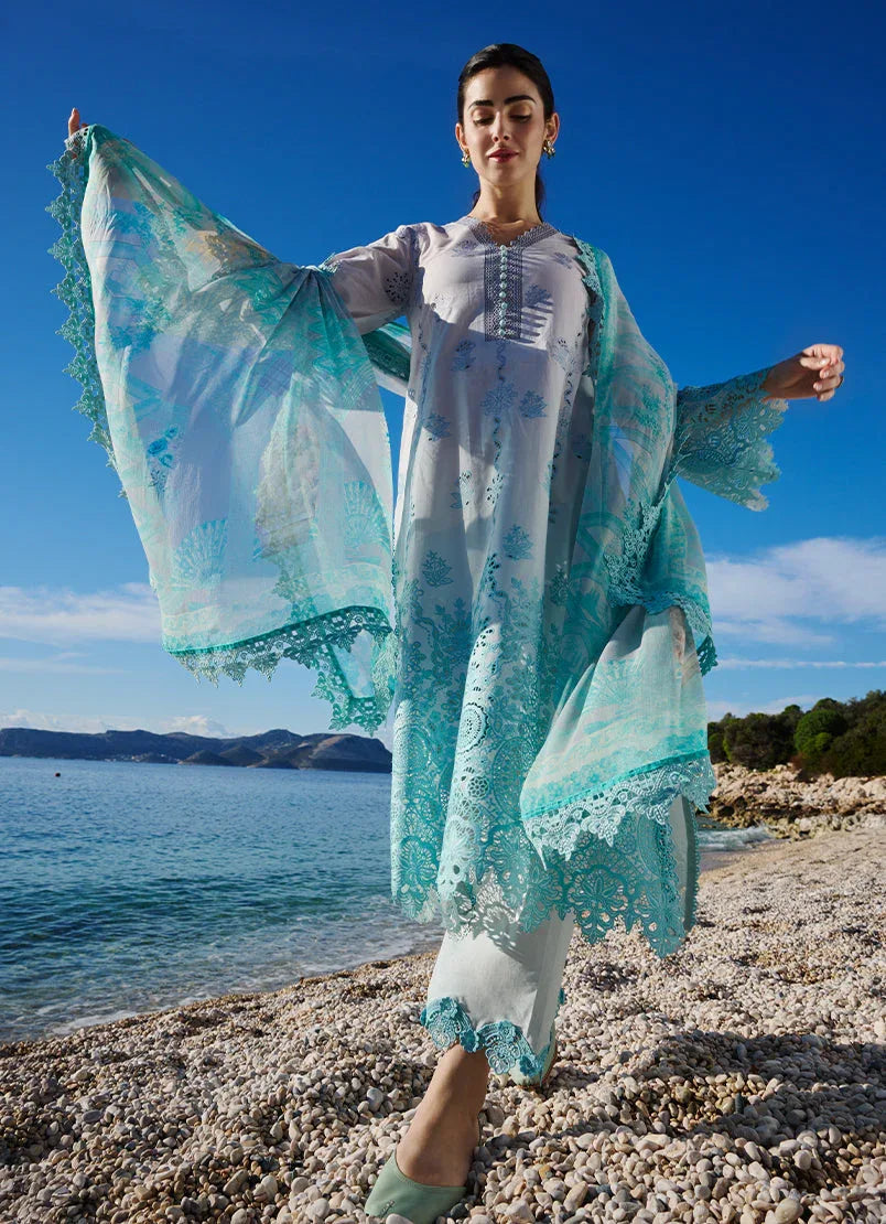 Image | Lawnkari 25 | Rim - Aqsa Fabrics