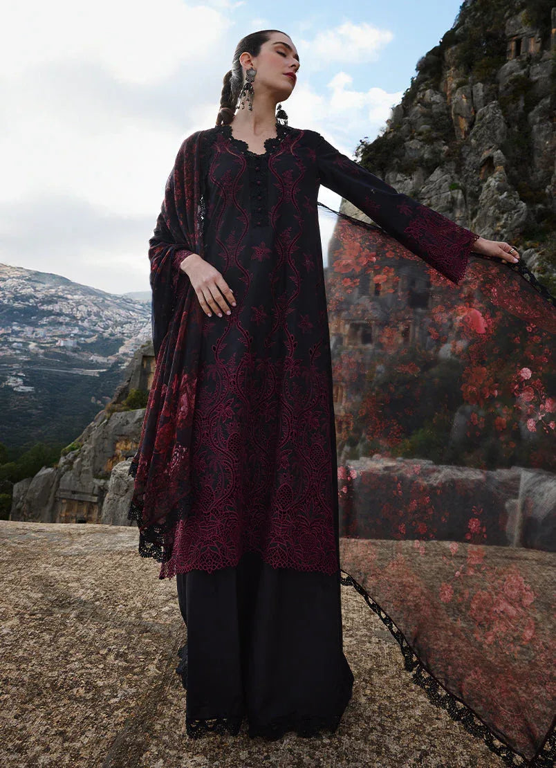 Image | Lawnkari 25 | Zamiya - Aqsa Fabrics