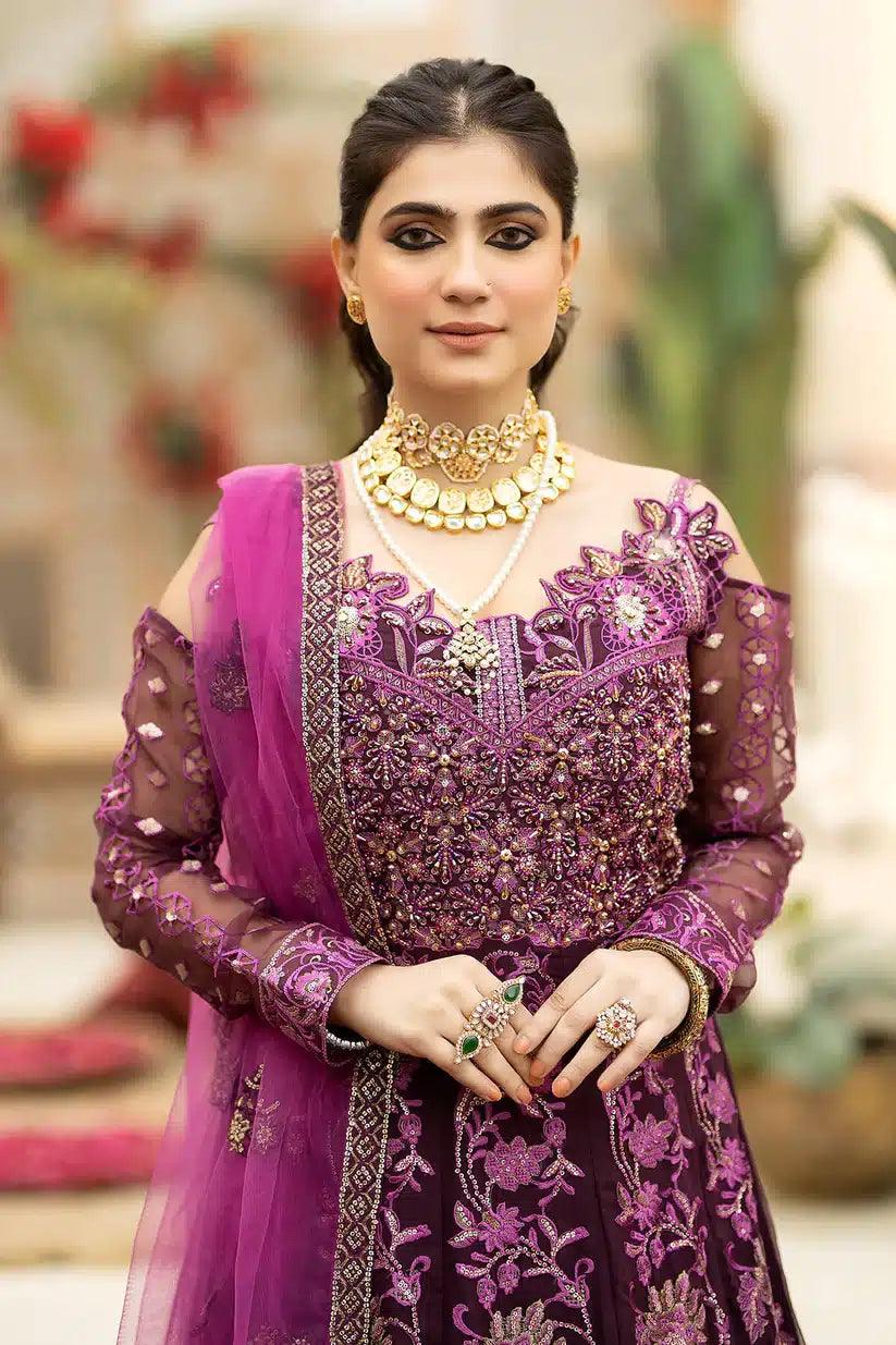Imrozia Premium | Falesia Formals 23 | L-261 Lucida Purple - Aqsa Fabrics