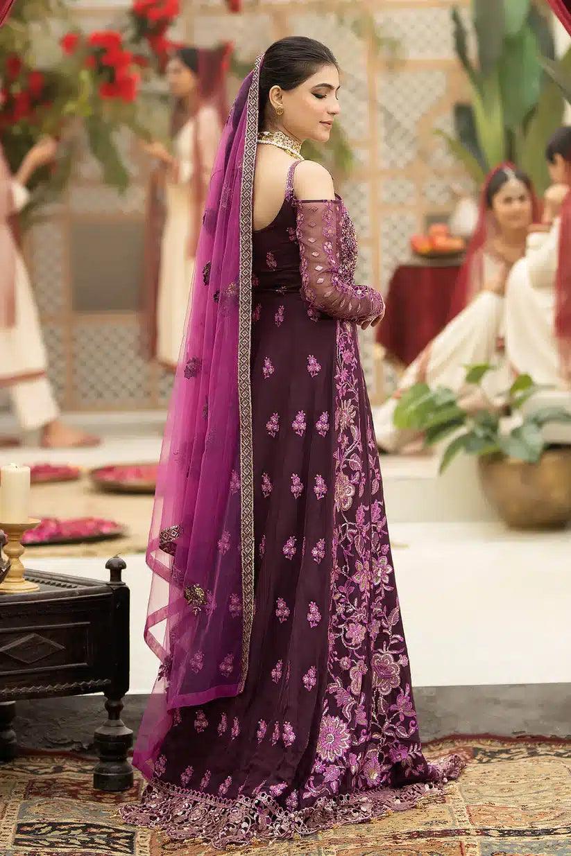 Imrozia Premium | Falesia Formals 23 | L-261 Lucida Purple - Aqsa Fabrics