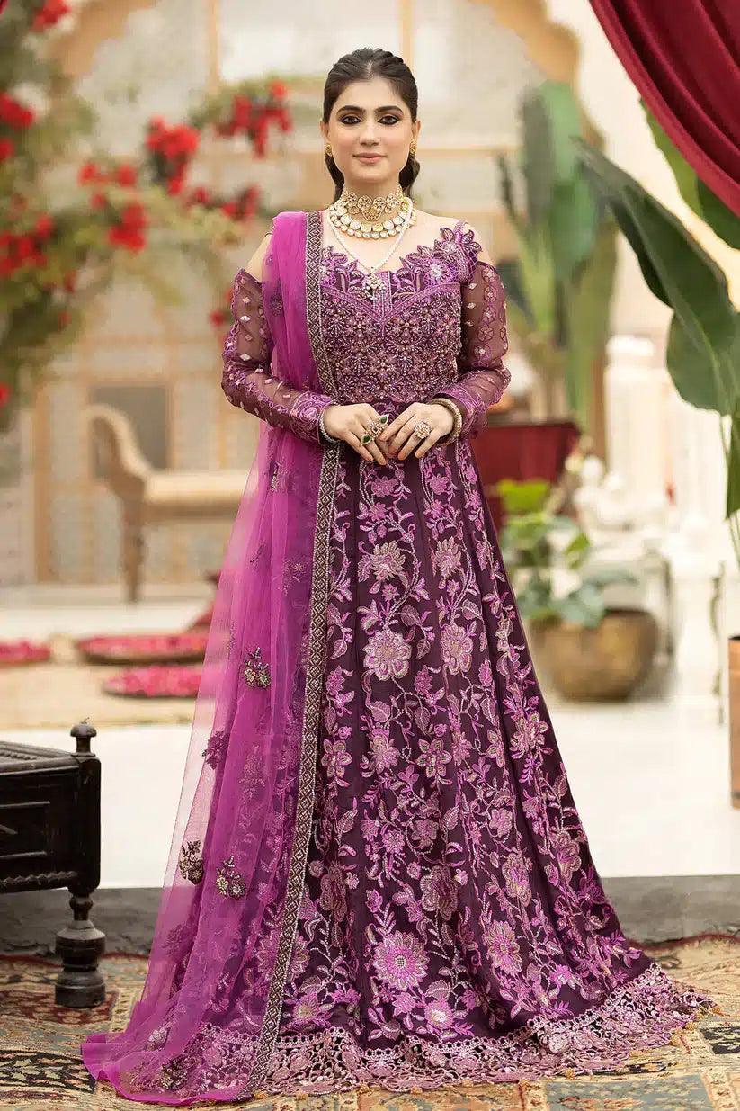 Imrozia Premium | Falesia Formals 23 | L-261 Lucida Purple - Aqsa Fabrics