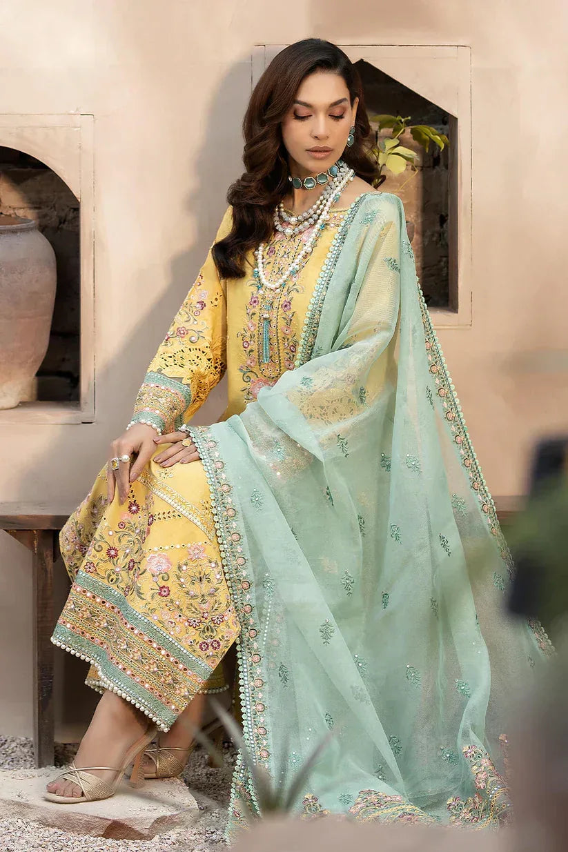 Imrozia Premium | Gulposh Luxury Lawn 24 | S.L 44 Zaira - Aqsa Fabrics