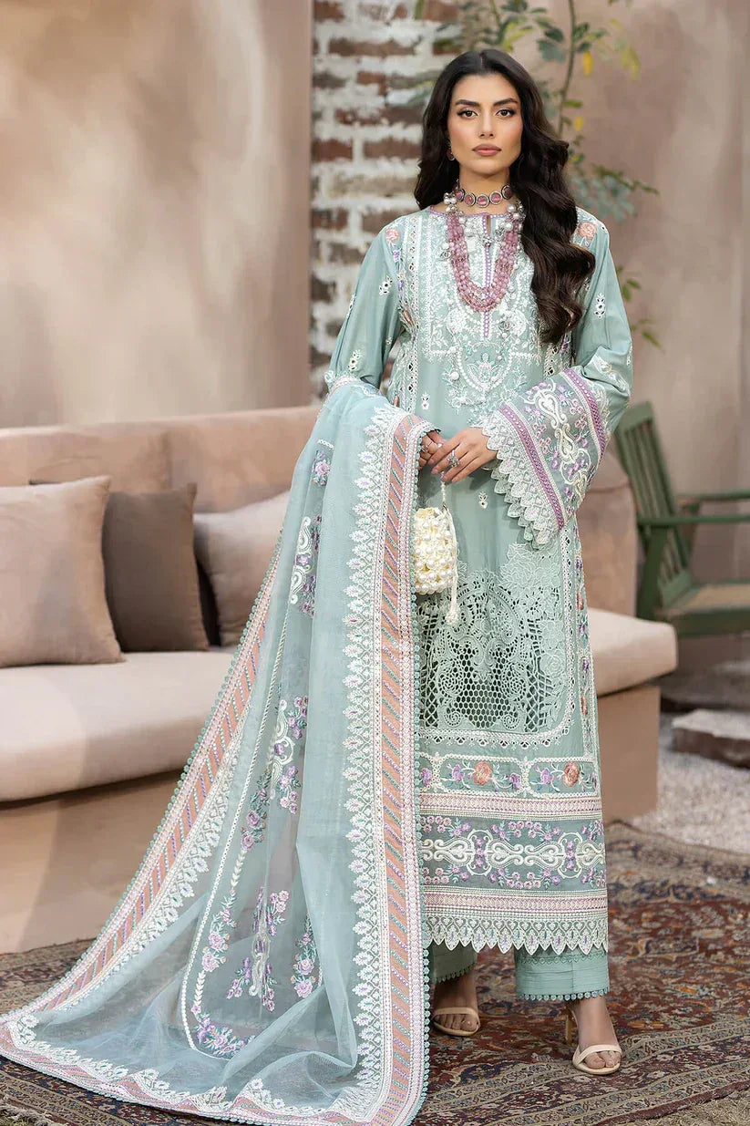 Imrozia Premium | Gulposh Luxury Lawn 24 | S.L 49 Mirha - Aqsa Fabrics