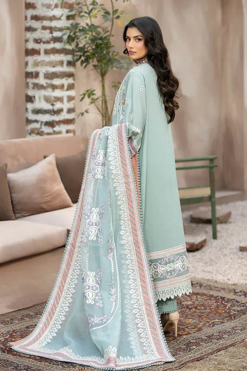 Imrozia Premium | Gulposh Luxury Lawn 24 | S.L 49 Mirha - Aqsa Fabrics