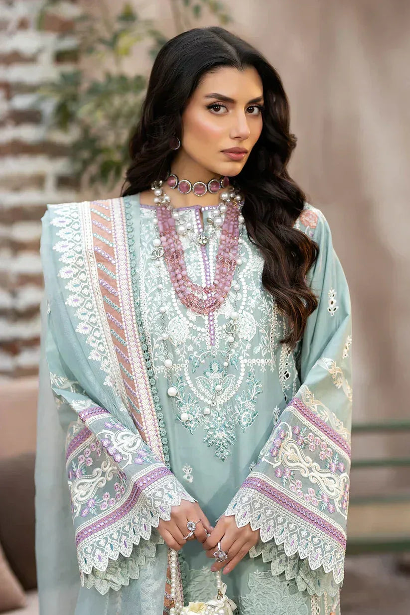 Imrozia Premium | Gulposh Luxury Lawn 24 | S.L 49 Mirha - Aqsa Fabrics