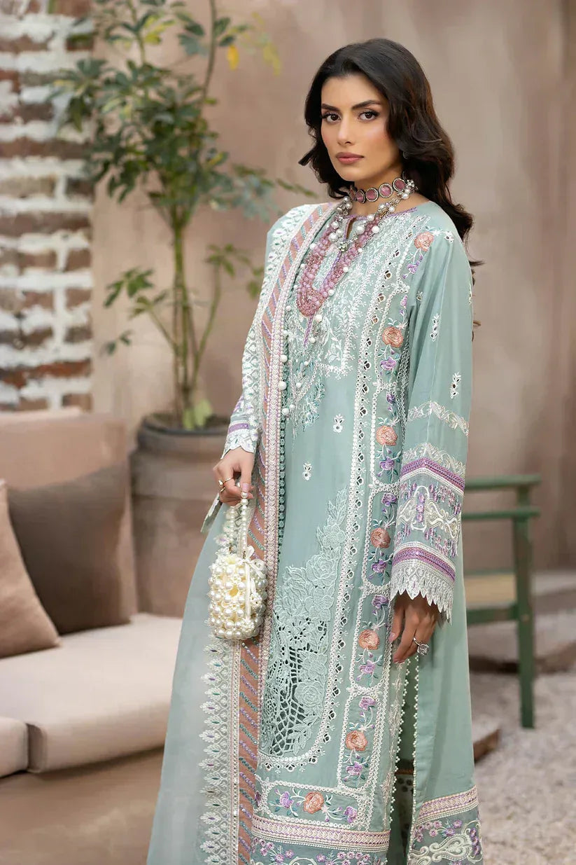 Imrozia Premium | Gulposh Luxury Lawn 24 | S.L 49 Mirha - Aqsa Fabrics