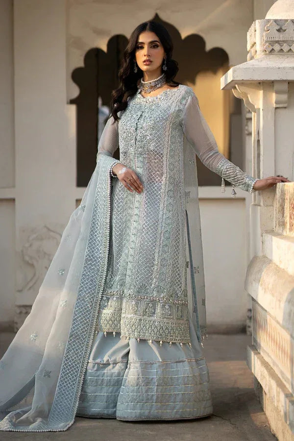 Ittehad | Dilruba Wedding Formals | ESDR75-SUT-BLU - Aqsa Fabrics