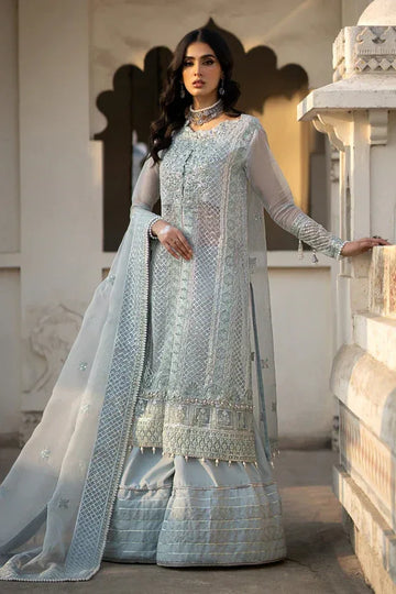 Ittehad | Dilruba Wedding Formals | ESDR75-SUT-BLU - Aqsa Fabrics