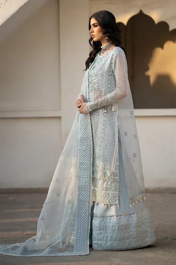 Ittehad | Dilruba Wedding Formals | ESDR75-SUT-BLU - Aqsa Fabrics