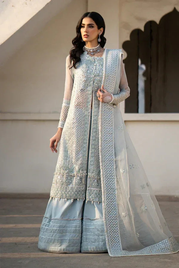 Ittehad | Dilruba Wedding Formals | ESDR75-SUT-BLU - Aqsa Fabrics