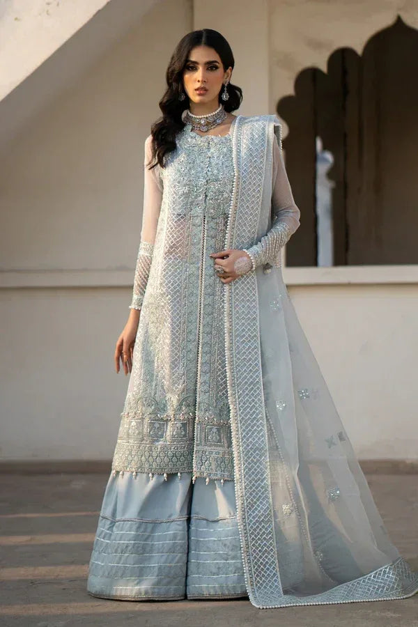 Ittehad | Dilruba Wedding Formals | ESDR75-SUT-BLU - Aqsa Fabrics
