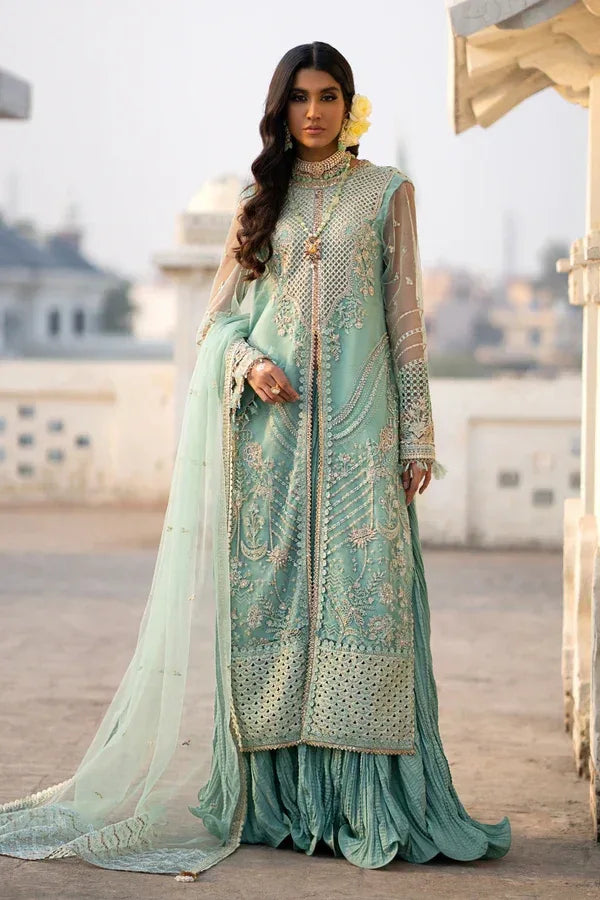 Ittehad | Dilruba Wedding Formals | ESDR76-SUT-GRN - Aqsa Fabrics
