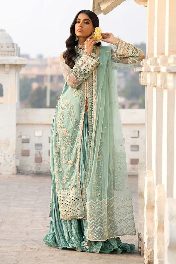 Ittehad | Dilruba Wedding Formals | ESDR76-SUT-GRN - Aqsa Fabrics