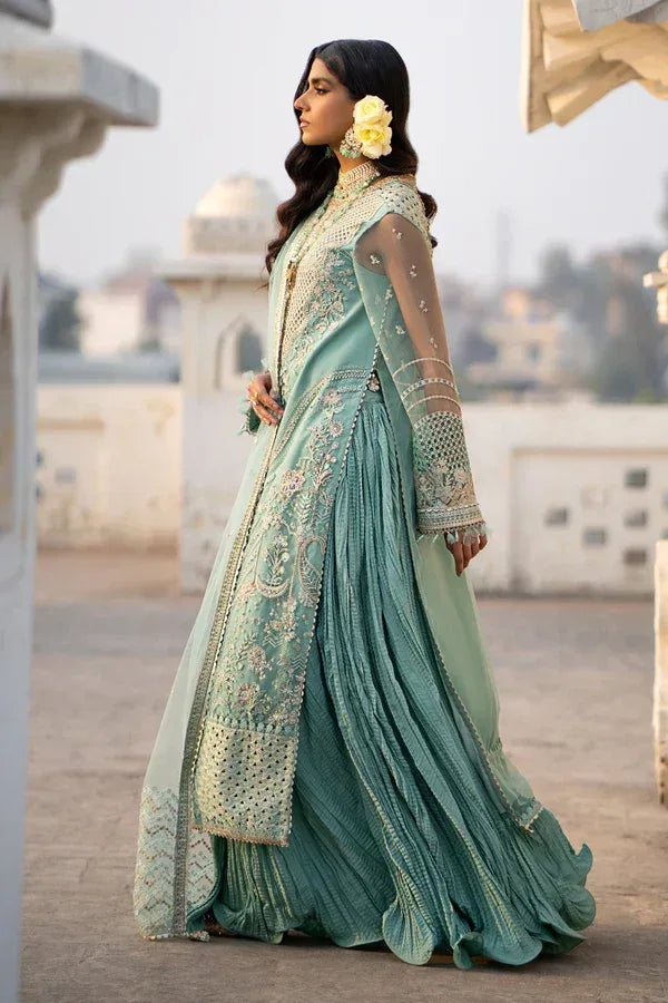 Ittehad | Dilruba Wedding Formals | ESDR76-SUT-GRN - Aqsa Fabrics