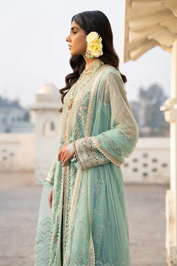 Ittehad | Dilruba Wedding Formals | ESDR76-SUT-GRN - Aqsa Fabrics