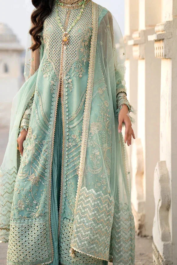 Ittehad | Dilruba Wedding Formals | ESDR76-SUT-GRN - Aqsa Fabrics
