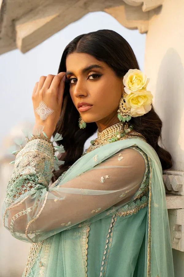 Ittehad | Dilruba Wedding Formals | ESDR76-SUT-GRN - Aqsa Fabrics