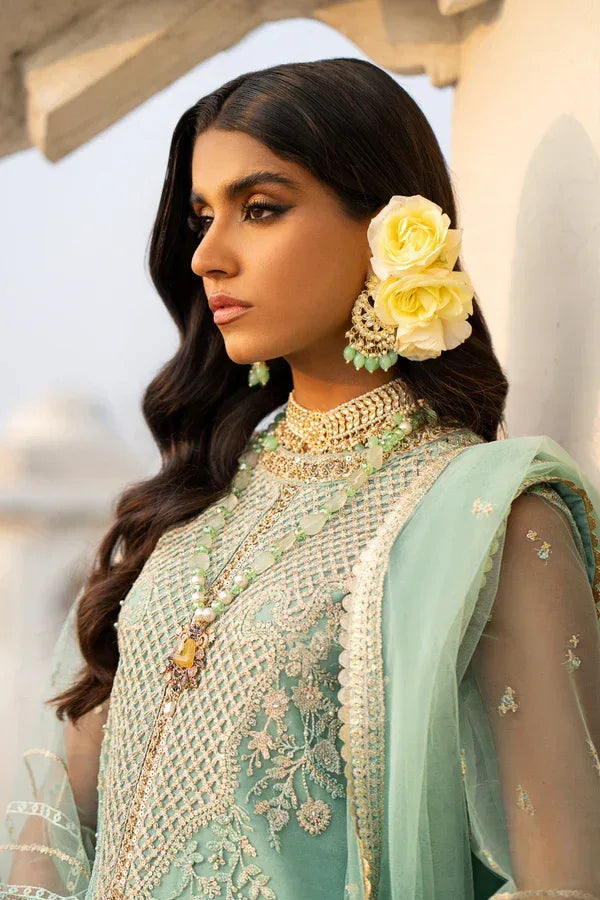 Ittehad | Dilruba Wedding Formals | ESDR76-SUT-GRN - Aqsa Fabrics