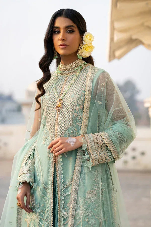 Ittehad | Dilruba Wedding Formals | ESDR76-SUT-GRN - Aqsa Fabrics