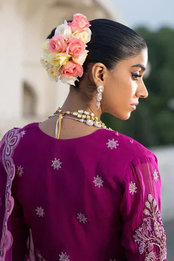 Ittehad | Dilruba Wedding Formals | ESDR77-SUT-PUP - Aqsa Fabrics