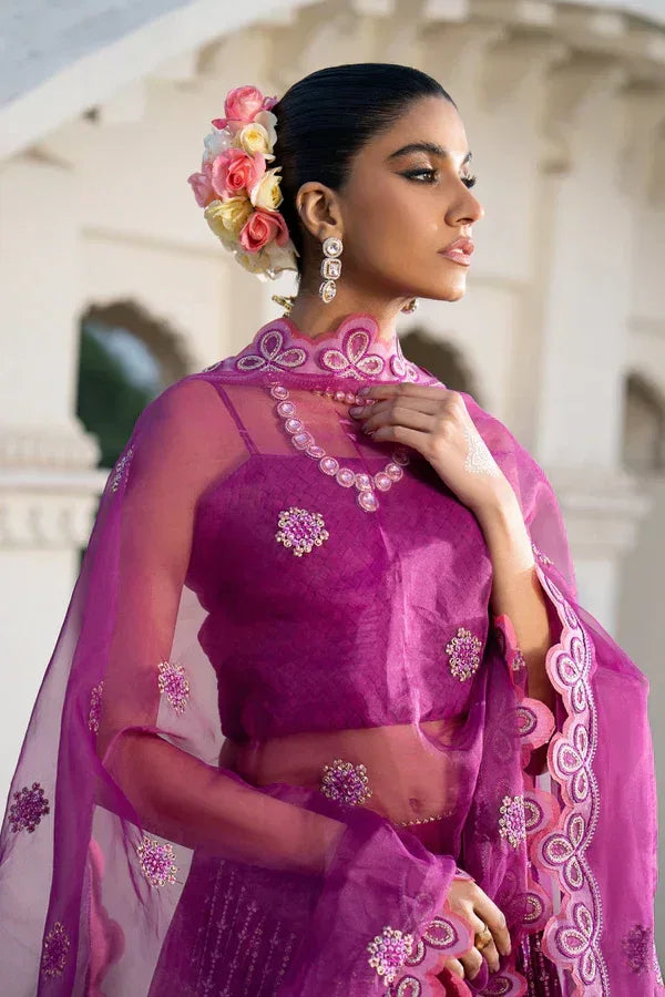 Ittehad | Dilruba Wedding Formals | ESDR77-SUT-PUP - Aqsa Fabrics