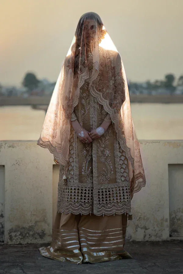 Ittehad | Dilruba Wedding Formals | ESDR78-SUT-BGE - Aqsa Fabrics
