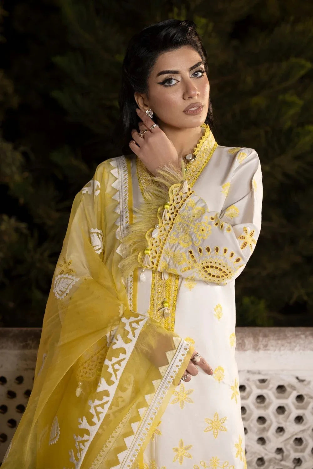Ittehad | Embroidered Lawn | I-11 - Aqsa Fabrics