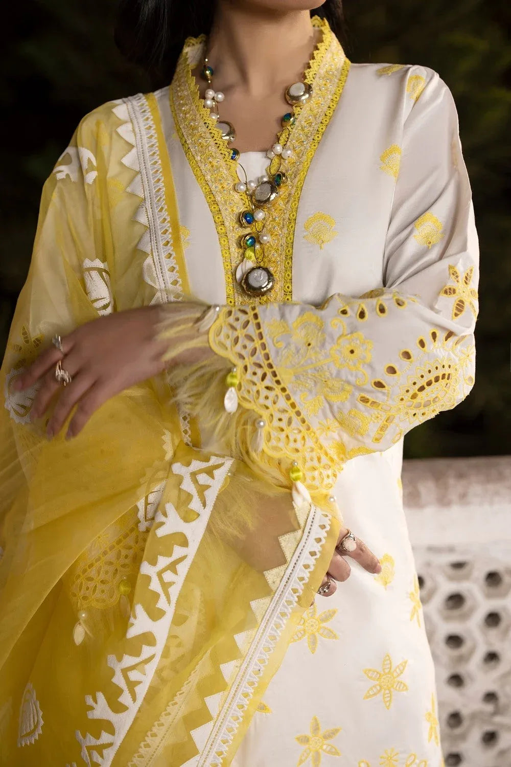 Ittehad | Embroidered Lawn | I-11 - Aqsa Fabrics
