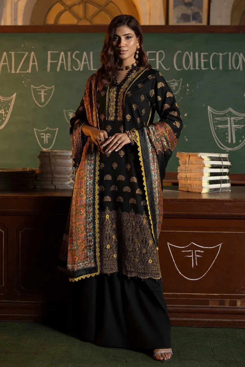 Ittehad | Embroidered Lawn | I-12 - Aqsa Fabrics