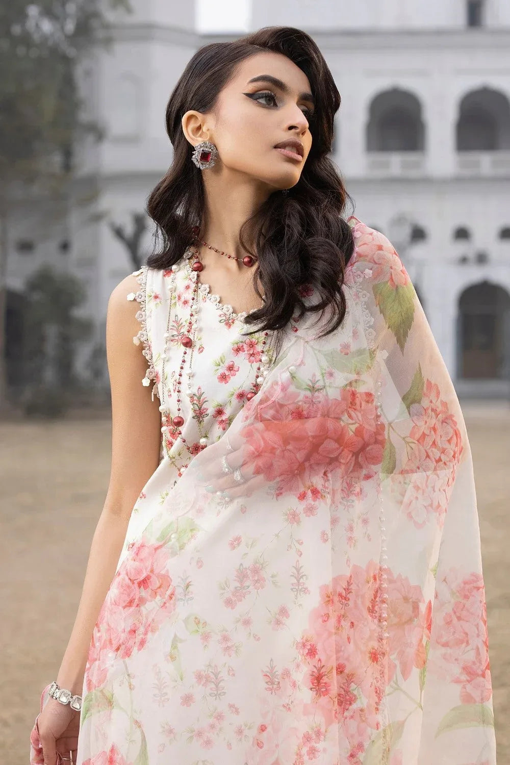 Ittehad | Embroidered Lawn | I-14 - Aqsa Fabrics
